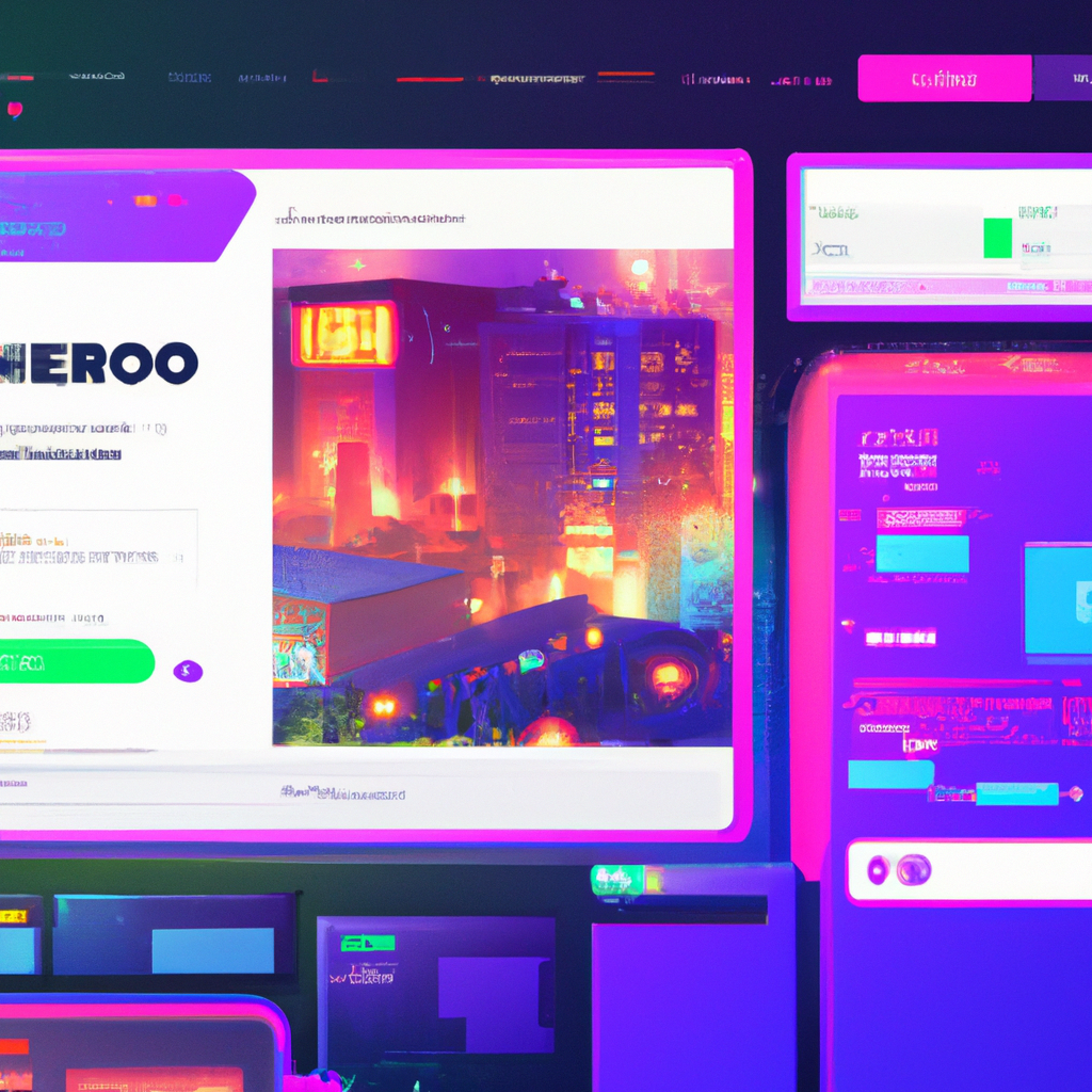 ArcadeForge: tiled game scene with HUD and pixel effects